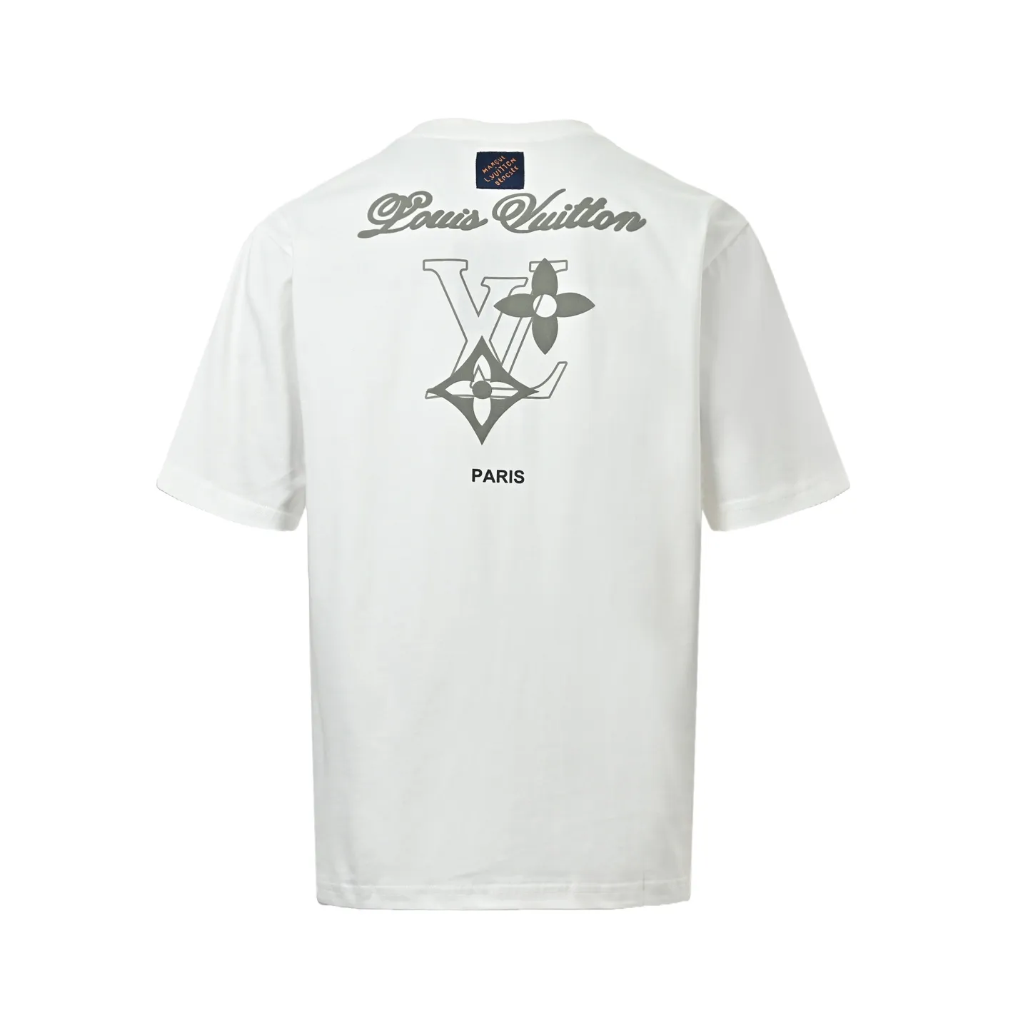 Louis Vuitton/Louis Vuitton back four-leaf clover signature foam printed short sleeves